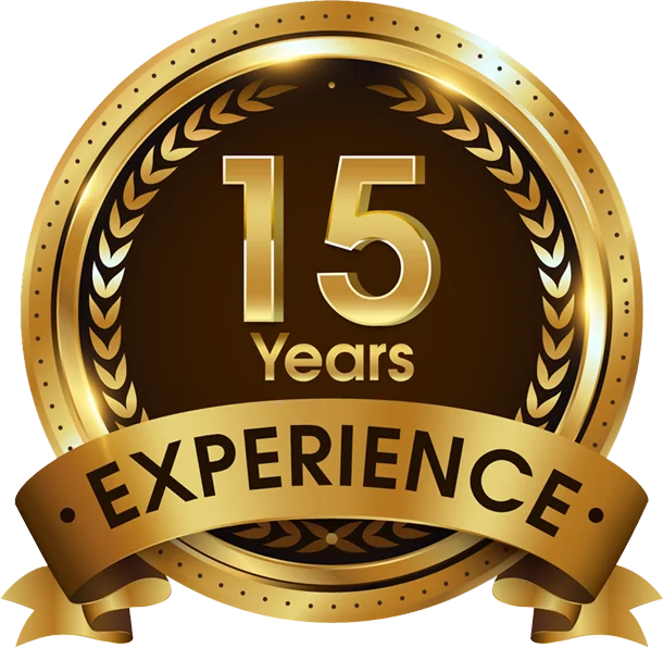 15 years logo